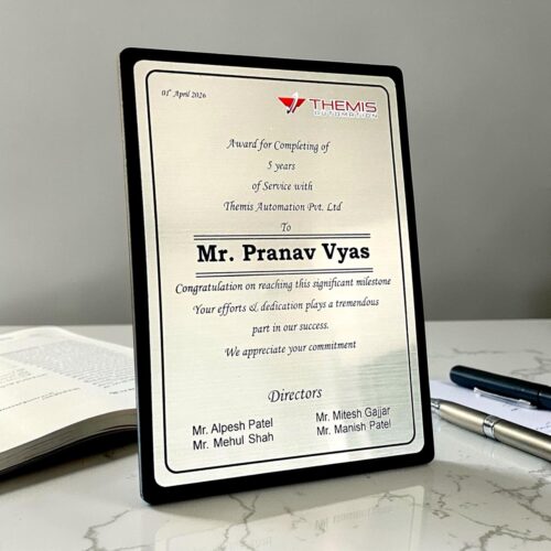 TENURE AWARD CERTIFICAT