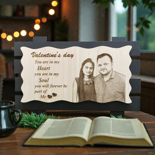 Wood Engraving - Zigzag Design l 6 x 9 Size