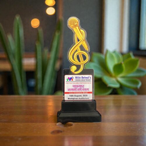 Acrylic trophy I Best Singer - 01282
