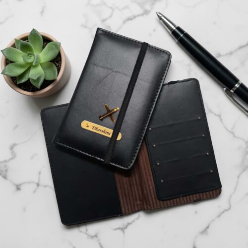 Personalized Passport Cover - Black