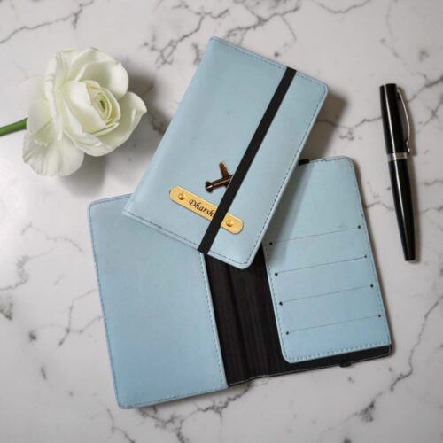 Personalized Passport Cover - Skyblue