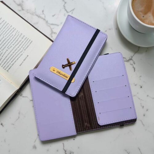 Personalized Passport Cover - Purple