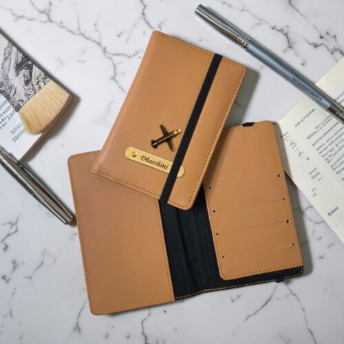 Personalized Passport Cover - Mustered Yellow