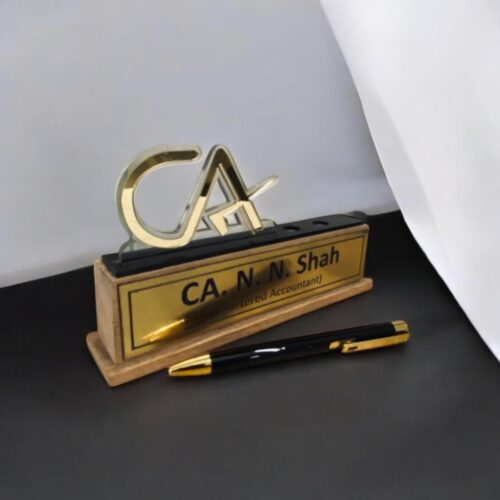 Personalized Pen Stand for Chartered Accountants with Pen