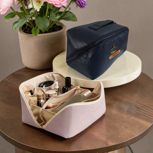 Makeup Pouch, Travel Organizer with Divider Handle