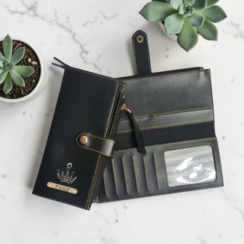 Ladies Clutch I Passport Organizer - Black