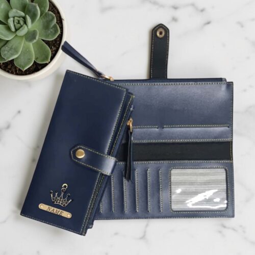 Ladies Clutch I Passport Organizer - Blue