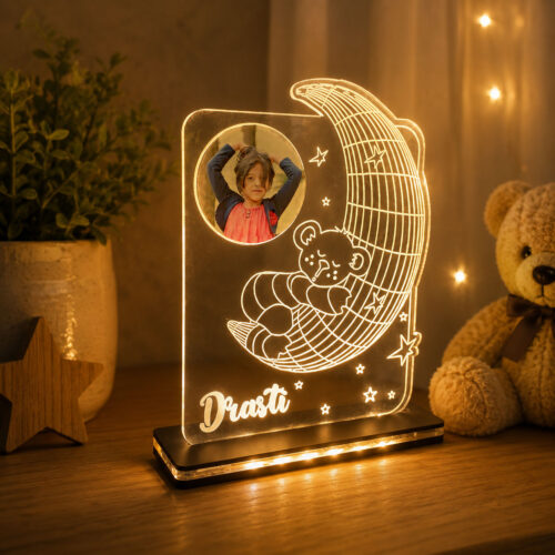 Personalized LED Frame for kids | Photo Frame with Name