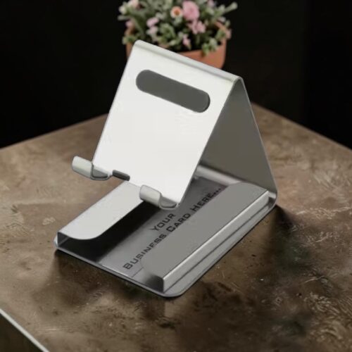 S S mobile stand I Metal Mobile Phone Stand for Desk | Anti-Slip Mobile Holder I with card Holder