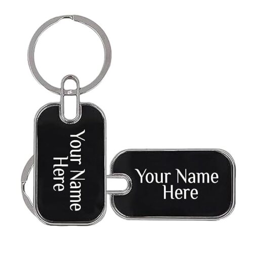 Metal Rectangular Keychain
