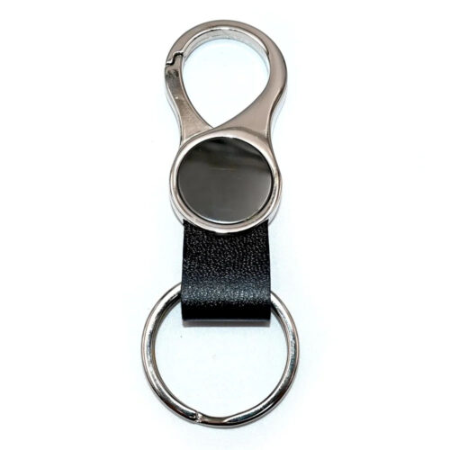 Premium Metal & Leather Keychain