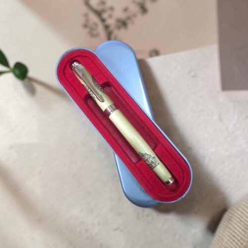 Lord Ramji & Shree Ram Engraved On Brass Metal Body Ball Pen