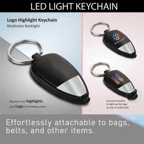 LED Light Logo Keychain
