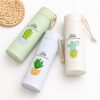Cactus Love Print Glass Water Bottle 450 ML, Borosil Glass Water Bottle, Borosilicate Glass Bottle with Silicone Sleeve & Cover