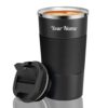 Travel Coffee Mug, Leak Proof Vacuum Insulated Coffee Travel Mug with Lid for Road Trip Camping Office, Double Wall, Stainless Steel, Keeps Coffee Hot Mug